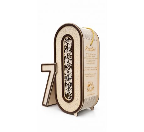 Darčekový box na víno k 70. narodeninám – Jubilant 70