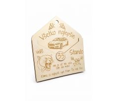 Drevená obálka na peniaze k narodeninám – personalizovaná